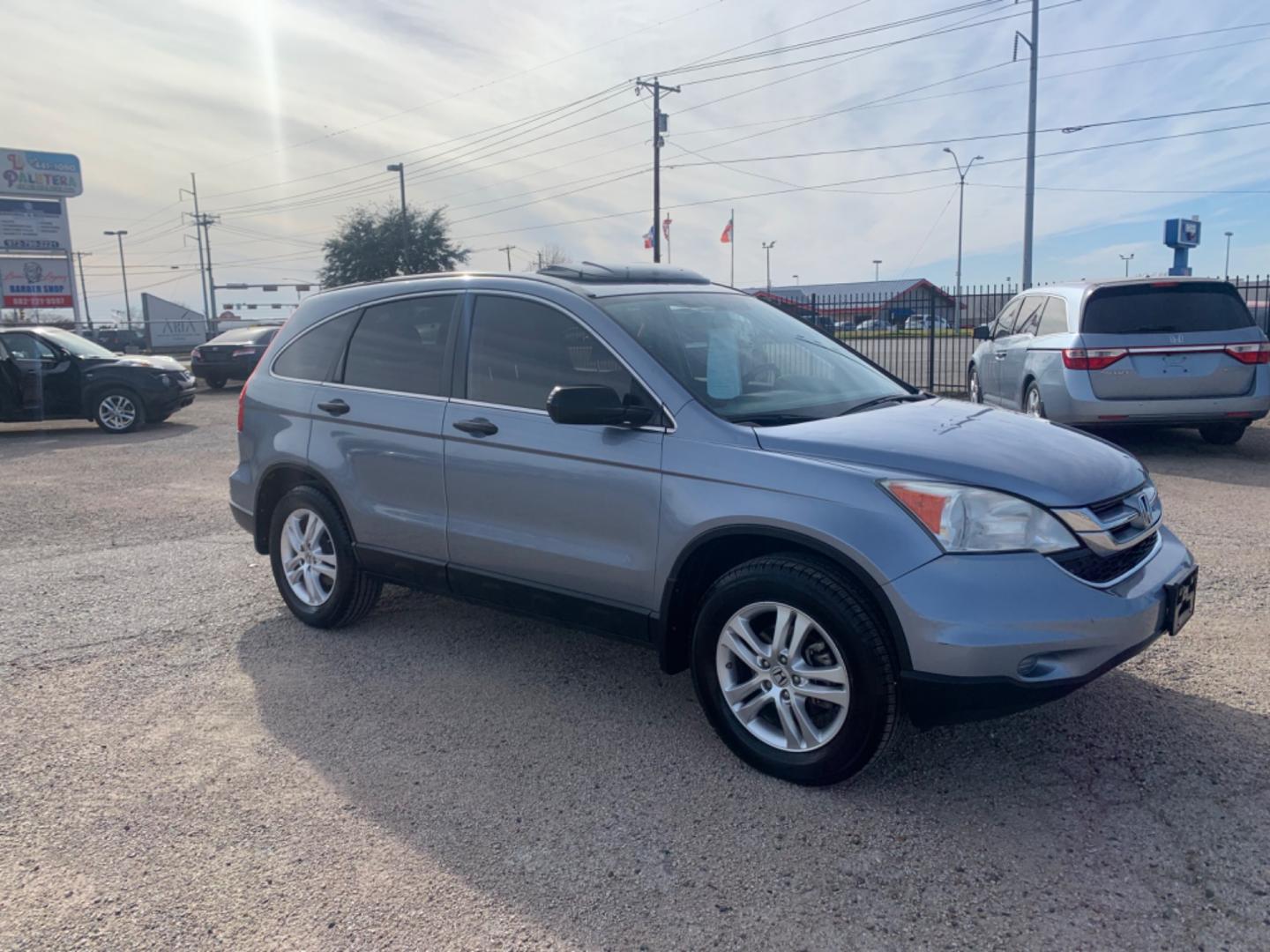 2010 Blue /gray Honda CR-V EX 2WD AT (3CZRE3H58AG) with an 2.4L L4 DOHC 16V engine, Automatic transmission, located at 1830 North Belt Line Road, Irving, TX, 75061, (469) 524-0199, 32.834373, -96.993584 - Photo#6